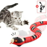 Eletronic Snake Cat Teaser Indoor Play Kitten Toy USB Rechargeable for Cats Kitten