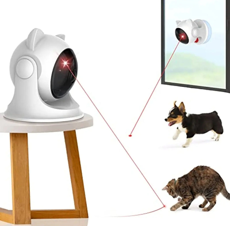 Rechargeable Motion-Activated Cat Laser Toy – Automatic & Interactive Fun for Cats and Dogs with Adjustable Speed Modes