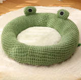 Frog Cozy Cat Bed – The Perfect Hideaway for Your Feline Friend!