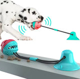 Interactive Dog Chew Toy with Suction Cup & Treat Feeder