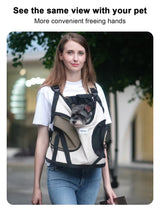 Front-Facing Pet Carrier Backpack for Dogs and Cats