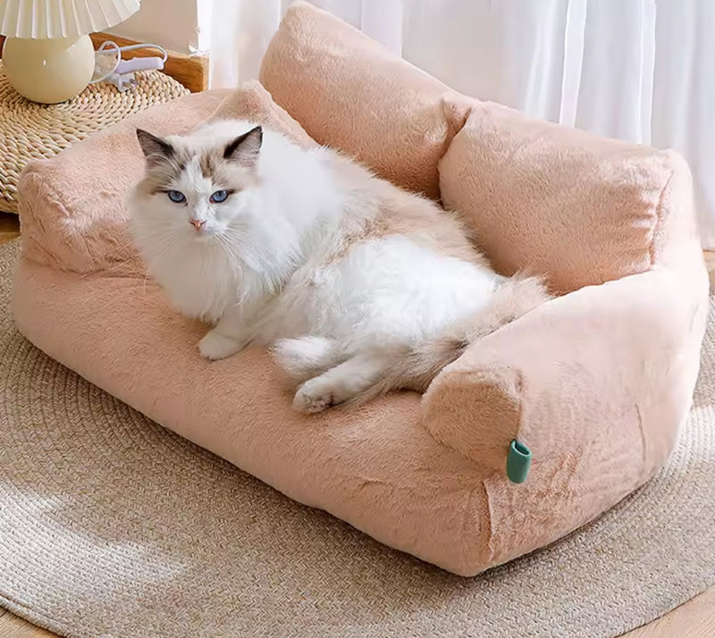 Luxury Plush Cat Sofa Bed