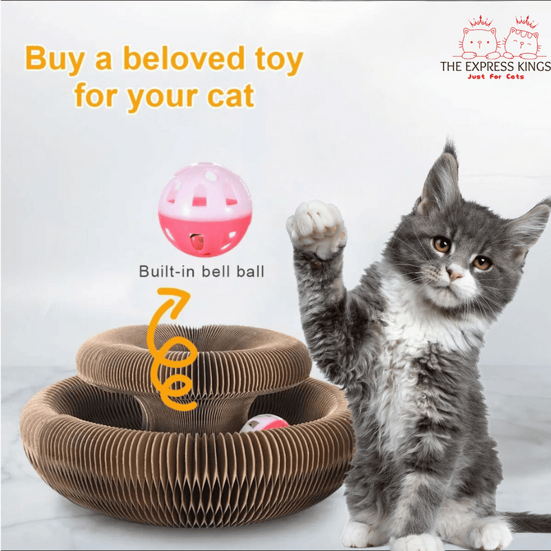 Interactive Foldable Cat Toy with Rolling Balls – Ultimate Entertainment for Cats