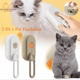 3-in-1 Pet Hairbrush with Grooming, Massage, and Cleaning Functions